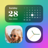Widget & Tema Warna: iWidgets