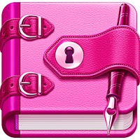 Tagebuch app mit Schloss