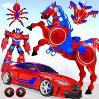 Muscle Car Robot Car Game