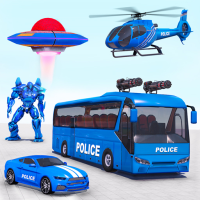 Polis otobüsü robot oyunu