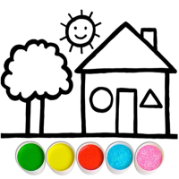 Coloriages de la maison pour les enfants