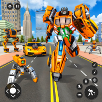 Wolf Robot Transform Car Games
