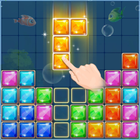 Bloc Puzzle Poisson Océan