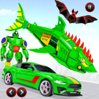 Shark Robot Car Transform Game