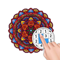 Mạn đà la Trò Chơi Số Màu