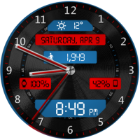Black Metal LED HD Watch Face