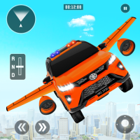 Flying Prado Car Robot Game