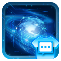 Blue technology skin