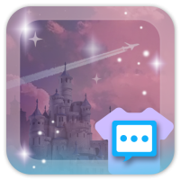 Pink clouds skin for Next SMS