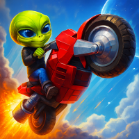Bike Future Race Alien World