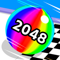  Ball Run 2048: merge number 