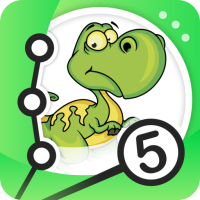 Dino Dot-to-Dot Coloring