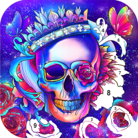 Skull Coloring Games Offline
