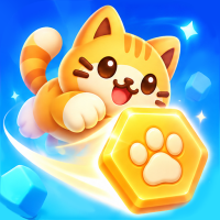 Drop The Tile: Cat Hexa Puzzle