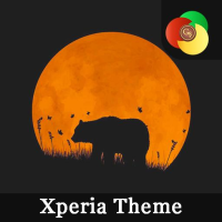 Orange moon | Xperia™Theme  + 