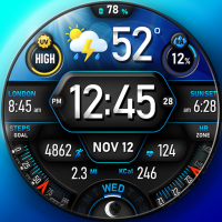 Digital Watch Face PER017 Axis