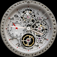 White Turbi Watch Face