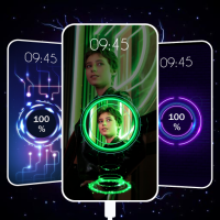 बैटरी चार्जिंग एनीमेशन बिल्ली