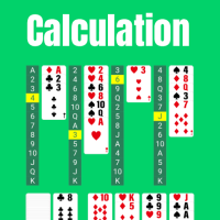 Calculation. Cards game.