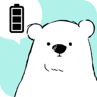 Battery widget Shirokuma-Days